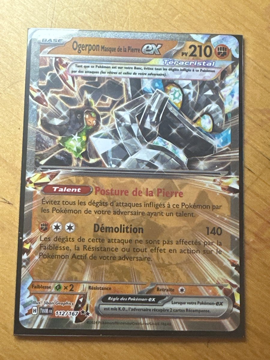 Recto de Ogerpon Masque de la Pierre-ex