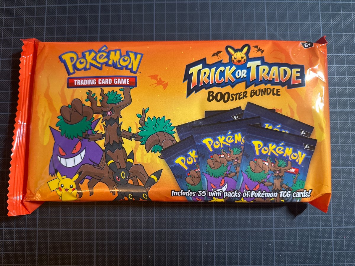 Recto de Trick or Trade booster bundle 2024